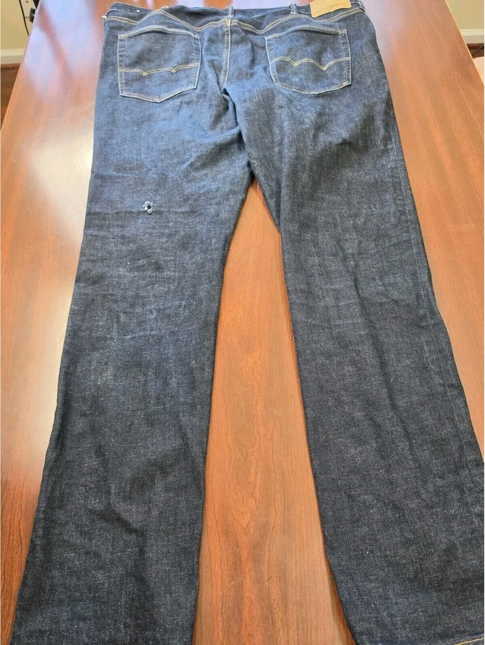 American Eagle SZ 40x34 Dark Wash Airflex Slim Stretch Denim Jeans Clean Casual